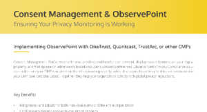 Consent Management & ObservePoint
