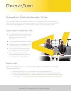 ObservePoint Webhook Integration Service